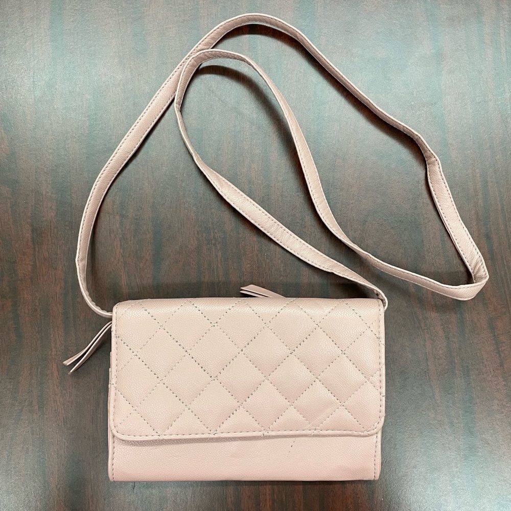 Crossbody Blush Colored Purse - Picture 1 of 5